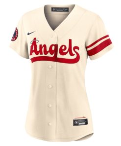 Alternative view of Anthony Rendon Los Angeles Angels Nike Women's 2022 City Connect Replica Player Jersey - Cream