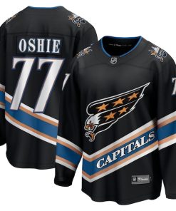 TJ Oshie Washington Capitals  Alternate 50th Anniversary Premier Breakaway Player Jersey - Black