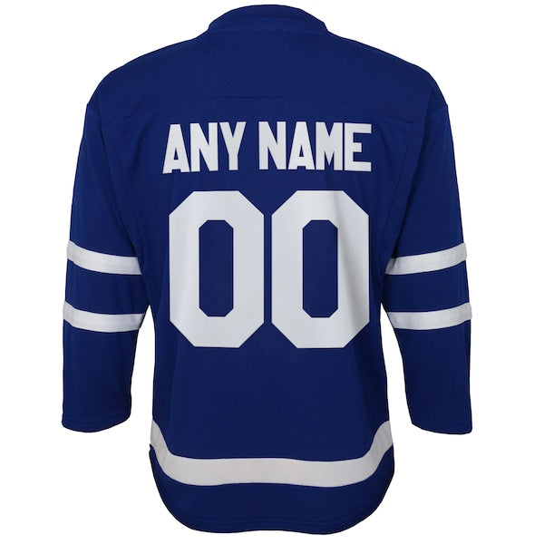 Toronto Maple Leafs Youth Home Replica Custom Jersey - Blue - Image 3