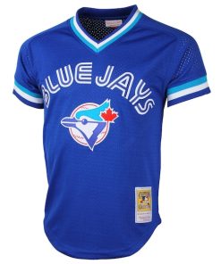 Alternative view of Roberto Alomar Toronto Blue Jays Cooperstown Collection Mesh Batting Practice Jersey - Royal Blue