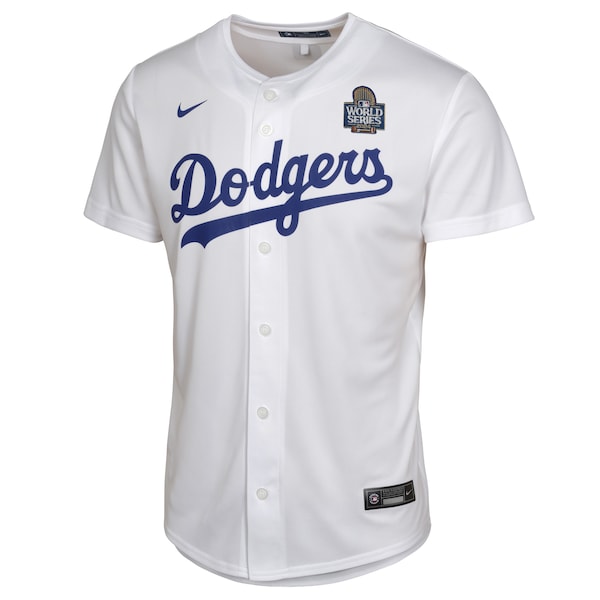 Mookie Betts Los Angeles Dodgers Nike Youth 2024 World Series Game Jersey - White - Image 2