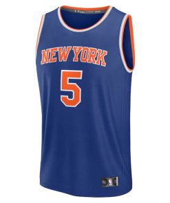 Alternative view of Precious Achiuwa New York Knicks  Fast Break Replica Player Jersey - Icon Edition - Blue