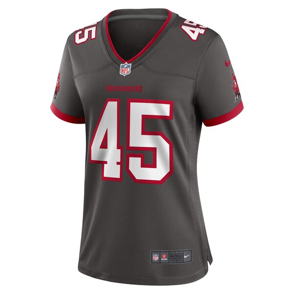 Devin White Tampa Bay Buccaneers Nike Women's Game Jersey - Pewter/Red/White - Image 4