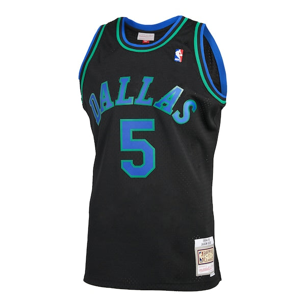 Jason Kidd Dallas Mavericks 1994/95 Hardwood Classics Reload 2.0 Swingman Jersey - Black - Image 2