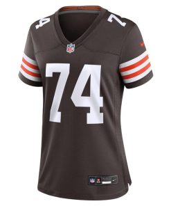 Alternative view of Hakeem Adeniji Cleveland Browns Nike Women's  Game Jersey -  Brown