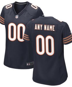 Chicago Bears Nike Women's Custom Game Jersey - Navy