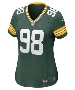 Alternative view of Chris Slayton Green Bay Packers Nike Women's Game Player Jersey - Green