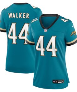 Travon Walker Jacksonville Jaguars Nike Women's Prowler Throwback Game Jersey - Teal
