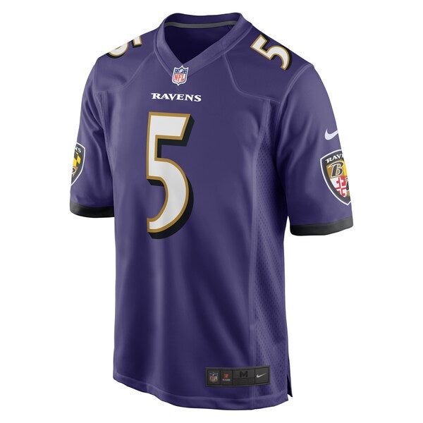 Jalyn Armour-Davis Baltimore Ravens Nike Game Player Jersey - Purple - Image 2