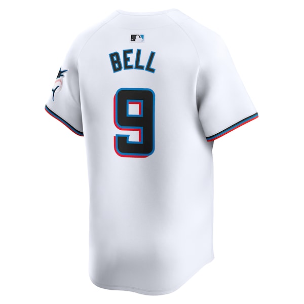 Josh Bell Miami Marlins Nike Home Limited Player Jersey - White - Image 3