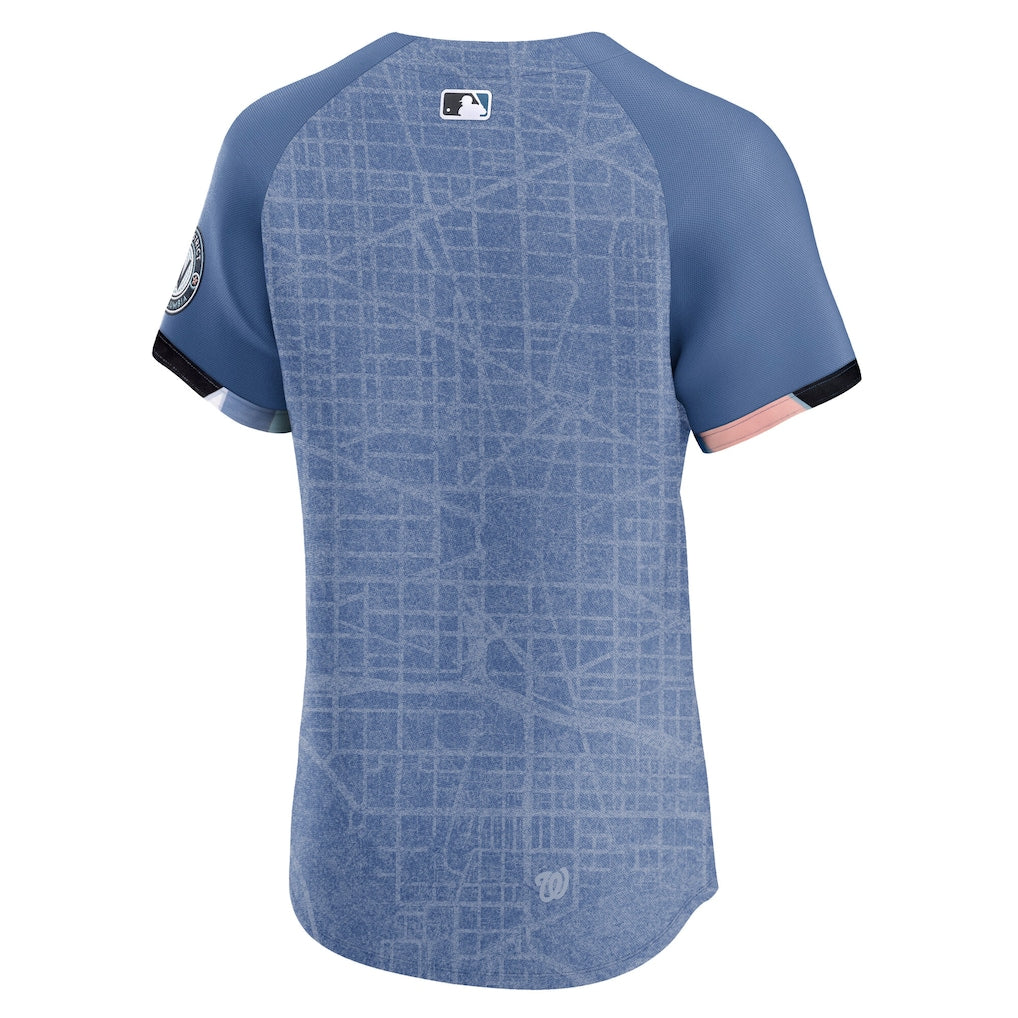 Washington Nationals Nike 2025 City Connect Elite Jersey - Blue - Image 3