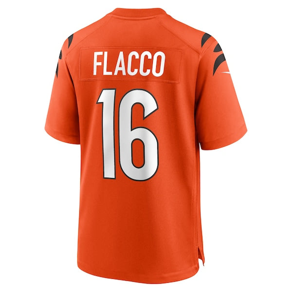 Joe Flacco Cincinnati Bengals Nike Alternate Game Jersey - Orange/White - Image 3