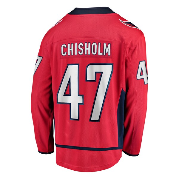Declan Chisholm Washington Capitals Home Breakaway Jersey - Red - Image 3