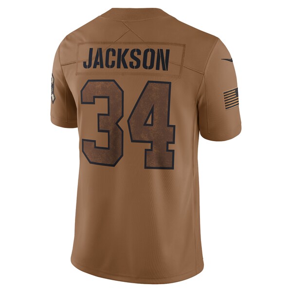 Bo Jackson Las Vegas Raiders Nike 2023 Salute To Service Retired Player Limited Jersey - Brown - Image 3
