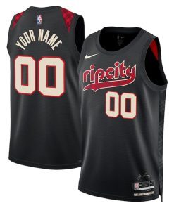 Portland Trail Blazers Nike Unisex 2023/24 Custom Swingman Jersey - Black - City Edition