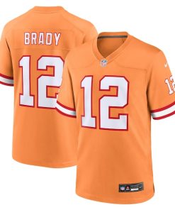 Tom Brady Tampa Bay Buccaneers Nike Throwback Game Jersey - Orange