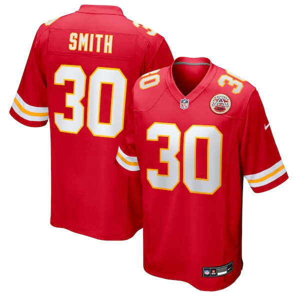 Brashard Smith Kansas City Chiefs Nike Team Game Jersey - Red