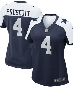 Dak Prescott Dallas Cowboys Nike Women's Alternate Game Team Jersey - Navy/White