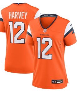 Women's Nike RJ Harvey  Orange Denver Broncos Team Game Jersey