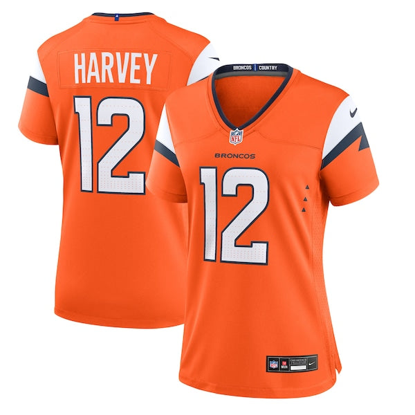 RJ Harvey Denver Broncos Nike Women's Team Game Jersey - Orange