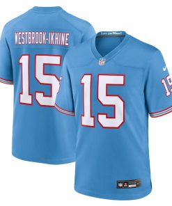 Nick Westbrook-Ikhine Tennessee Titans Nike Oilers Throwback Player Game Jersey - Light Blue