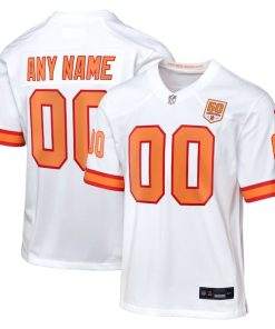 Tampa Bay Buccaneers Nike Youth 50th Anniversary Custom Game Jersey - White