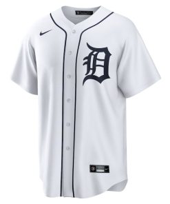 Alternative view of Detroit Tigers Nike Home  2025 Jackie Robinson Day Replica Jersey - White