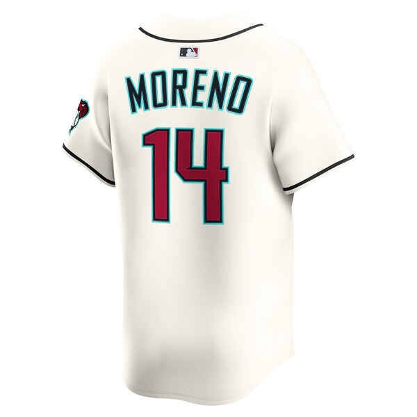 Gabriel Moreno Arizona Diamondbacks Nike Alternate Limited Player Jersey - Cream - Image 3