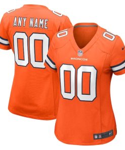 Denver Broncos Nike Women's Alternate Custom Game Jersey - Orange