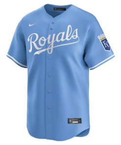 Alternative view of Kansas City Royals Nike Alternate Limited Jersey - Light Blue