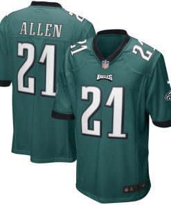Eric Allen Philadelphia Eagles Nike Game Retired Player Jersey - Midnight Green