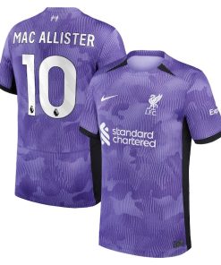 Alexis Mac Allister Liverpool Nike Youth 2023/24 Third Stadium Replica Player Jersey - Purple