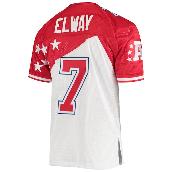 John Elway AFC 1995 Pro Bowl Authentic Jersey - White/Red - Image 3