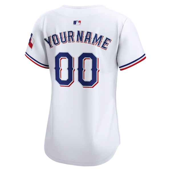 Texas Rangers Nike Women's Home Limited Custom Jersey - White - Image 3