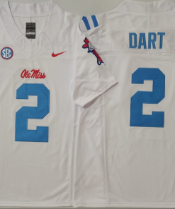 John Mateer NCAA Ole Miss Rebels Nike Vapor Limited Jersey
