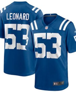Shaquille Leonard Indianapolis Colts Nike Game Player Jersey - Royal/White