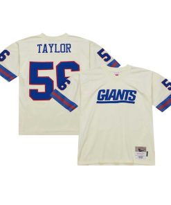 Lawrence Taylor New York Giants Chainstitch Legacy Jersey - Cream