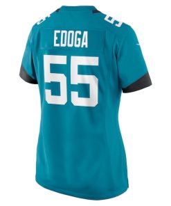 Alternative view of Chuma Edoga Jacksonville Jaguars Nike Women's Team Game Jersey -  Teal