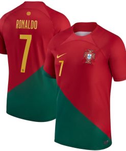 Cristiano Ronaldo Portugal National Team Nike 2022/23 Home Vapor Match Jersey - Red