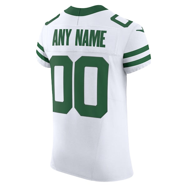 New York Jets Nike Vapor F.U.S.E. Elite Custom Jersey - White - Image 3