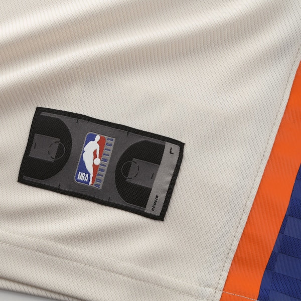 Jalen Brunson New York Knicks Youth 2025/26 City Edition Fast Break Jersey - Cream - Image 5