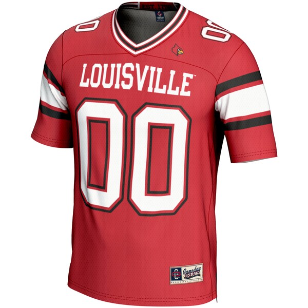 Louisville Cardinals GameDay Greats NIL Pick-A-Player Football Jersey - Red/White/Black - Image 4