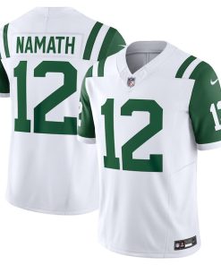 Joe Namath New York Jets Nike Classic Alternate Vapor F.U.S.E. Retired Player Limited Jersey - White