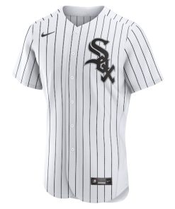 Alternative view of Yoan Moncada Chicago White Sox Nike Home Authentic Player Jersey - White