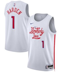 James Harden Philadelphia 76ers Nike Unisex 2022/23 Swingman Jersey - City Edition - White