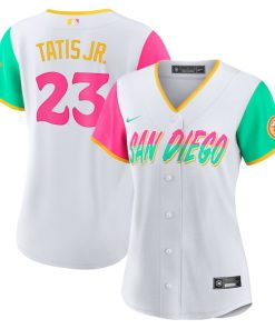 Fernando Tatis Jr. San Diego Padres Nike Women's 2022 City Connect Replica Player Jersey - White