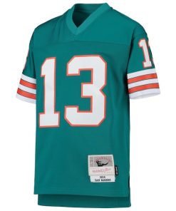 Alternative view of Dan Marino Miami Dolphins Youth 1984 Legacy Retired Player Jersey - Aqua