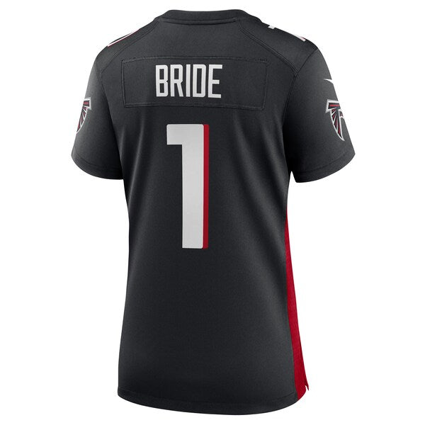 Number 1 Bride Atlanta Falcons Nike Women's Game Jersey - Black - Image 3