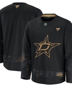 Dallas Stars  2024 Military Appreciation Practice Jersey - Black