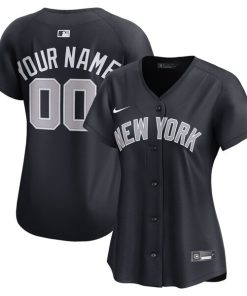 New York Yankees Nike Women's Alternate Limited Custom Jersey - Navy